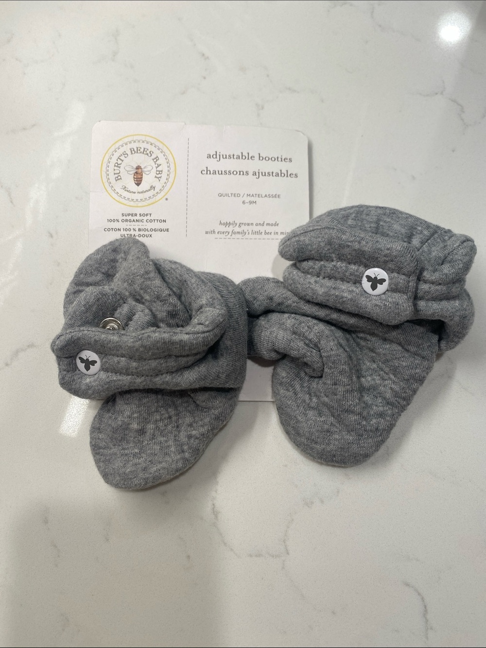 Burt’s Bees baby booties